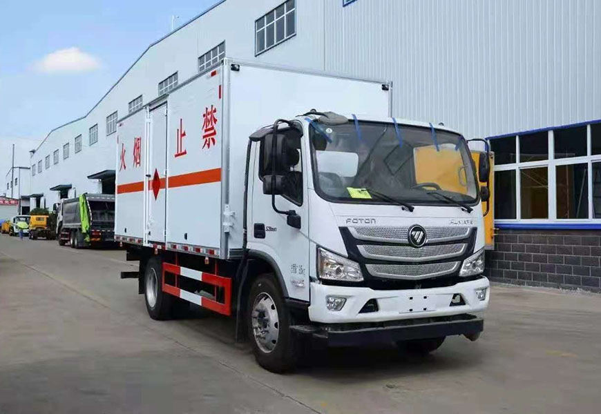 國六福田歐馬可易燃氣體廂式運輸車(chē)